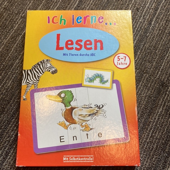 German Language ICH LERNE LESEN Word Building - Picture 1 of 6